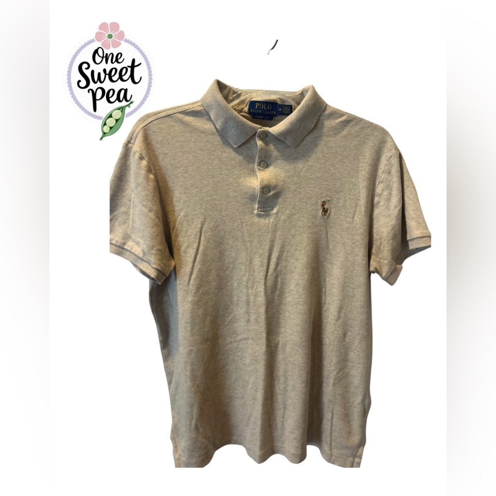 Polo by Ralph Lauren Tan Men's Polo Shirt